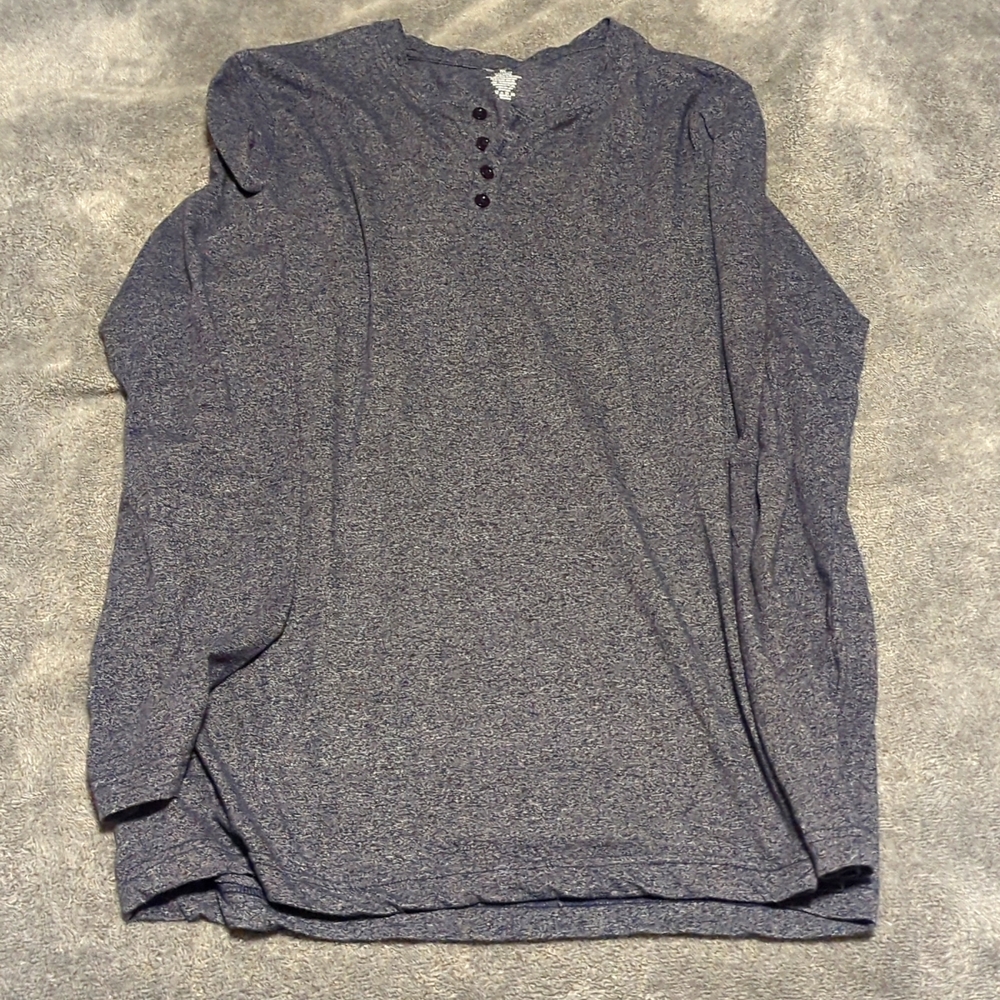Basic outfitters navy heathered Henley